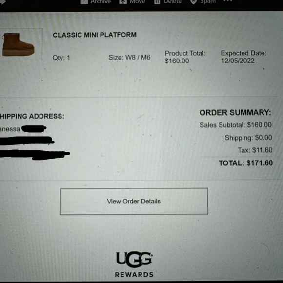 UGG Classic Mini Platform  Color: Chestnut  Size: 8 - Picture 6 of 6